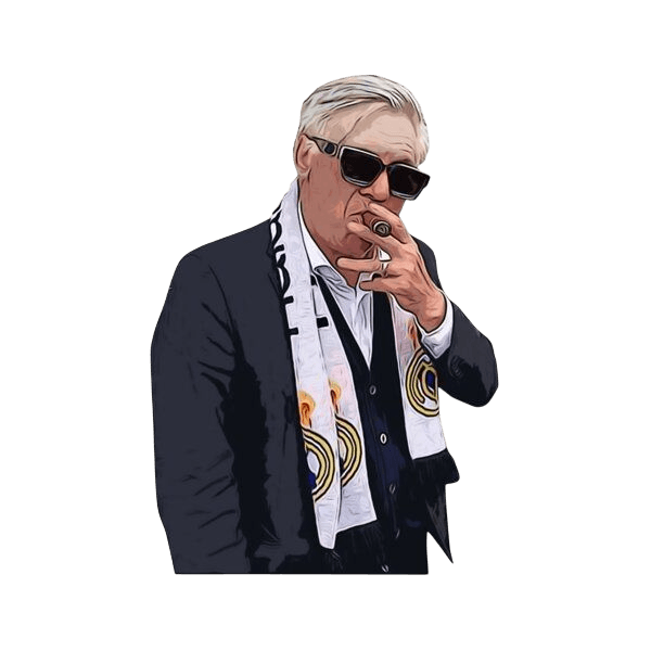 Ancelotti Coach Sticker
