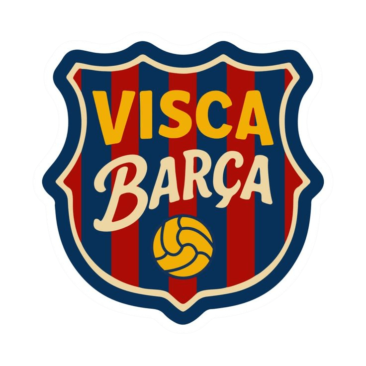 Visca Barça Champions Sticker